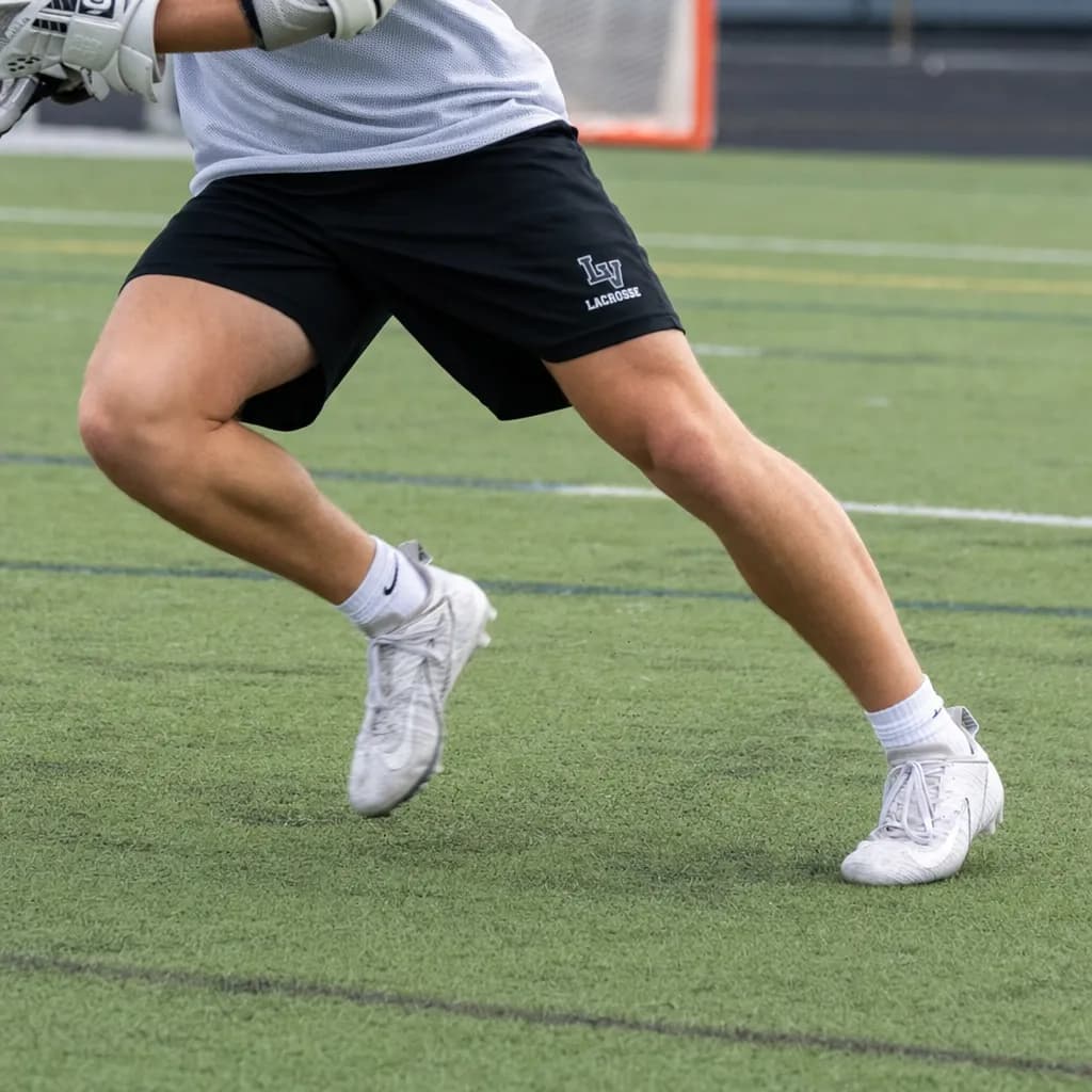 Athlete cutting between cones — change-of-direction training