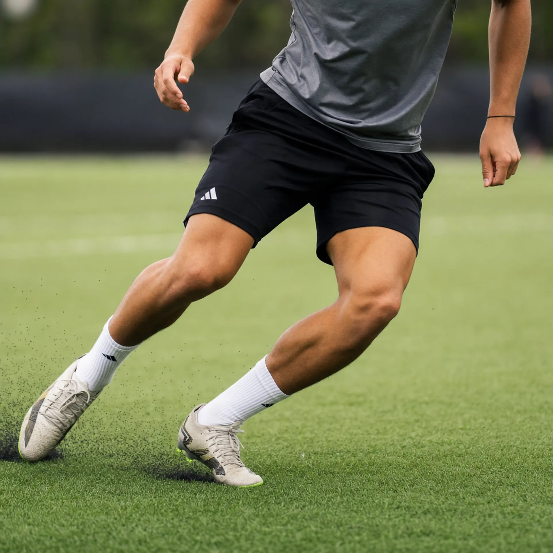 Athlete rotating through full body turn — rotational power training